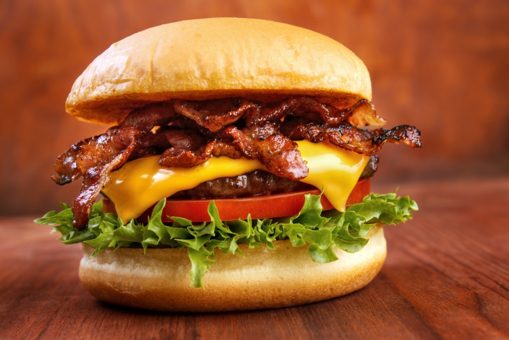 meaty bacon burger